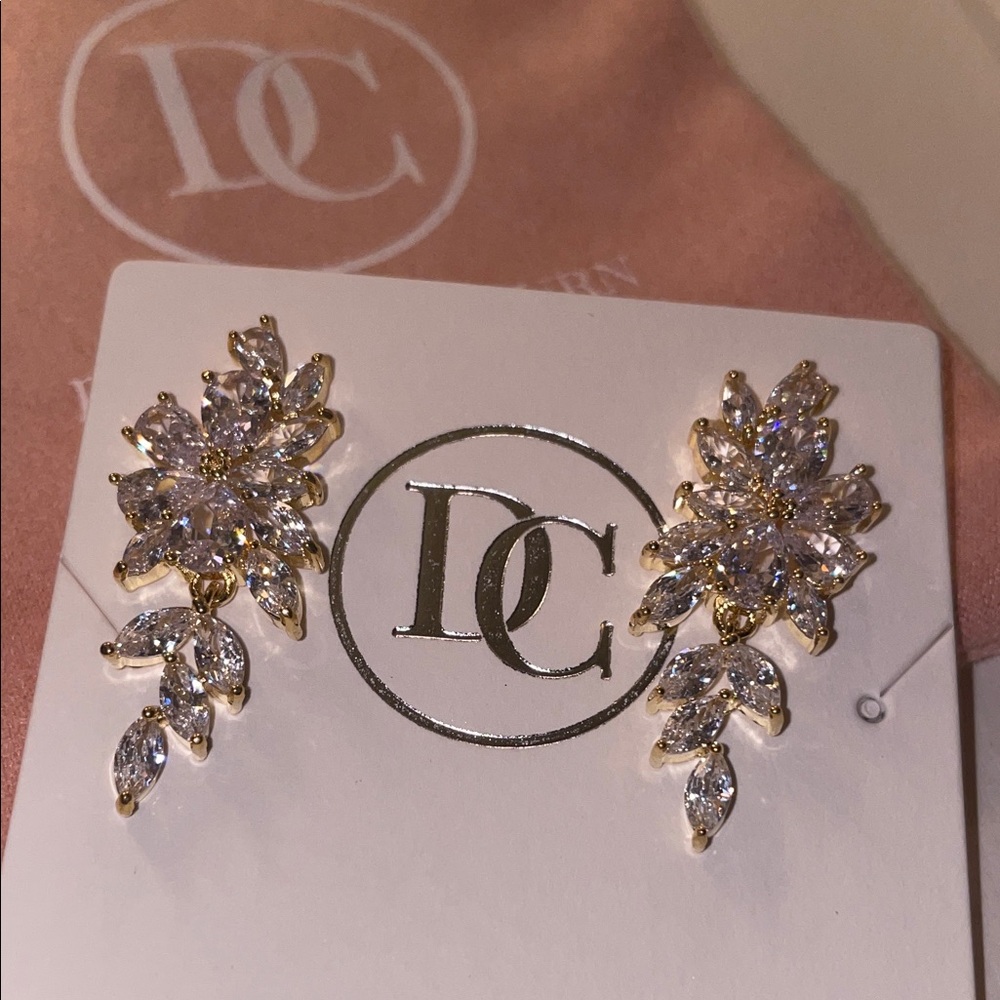 Dareth Colburn Gold Leaf Earrings